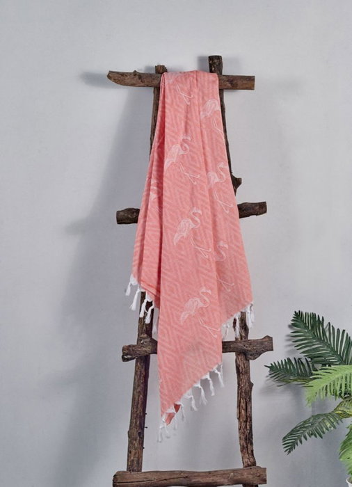 Mijölnir Toalla de Playa Fouta Flamingo Salmón
